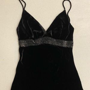 Velvet camisole with sequin detail